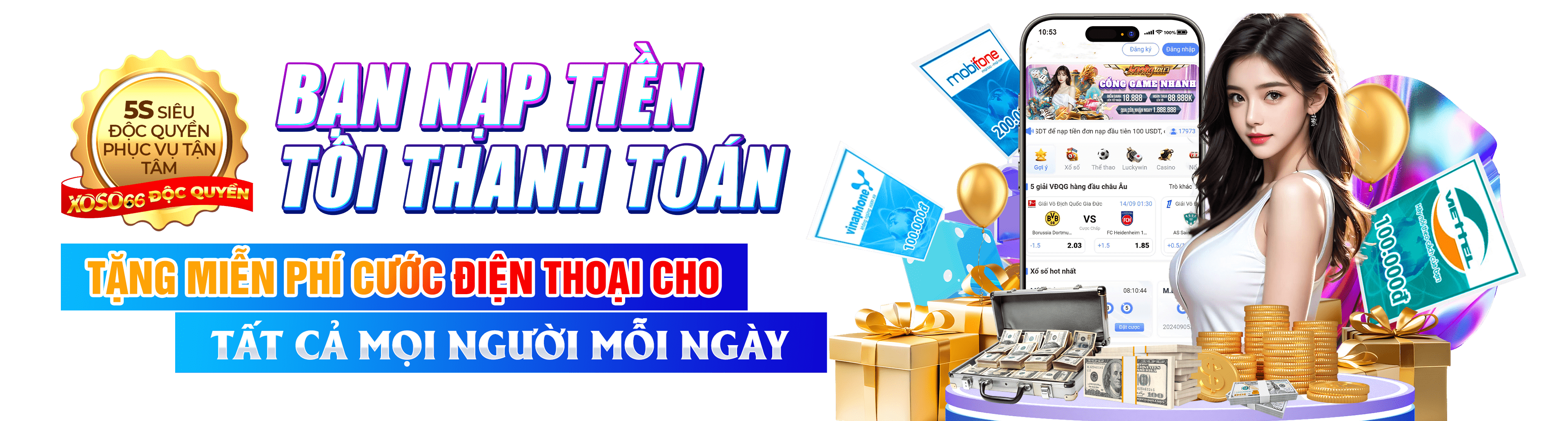 Hình ảnh quảng cáo của bom88 hiển thị nền tảng và các lợi ích